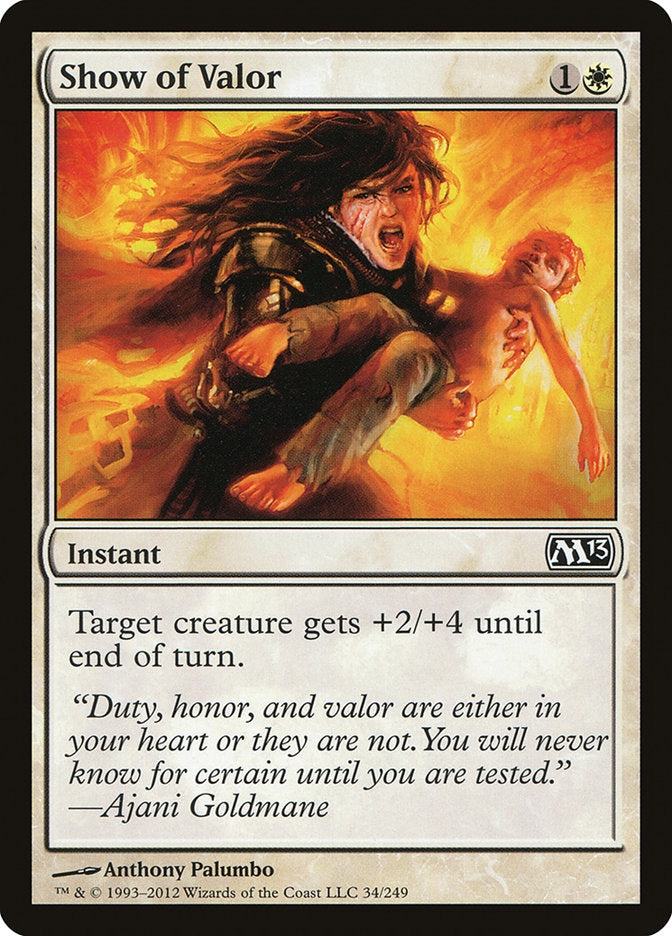Show of Valor [Magic 2013] Foil
