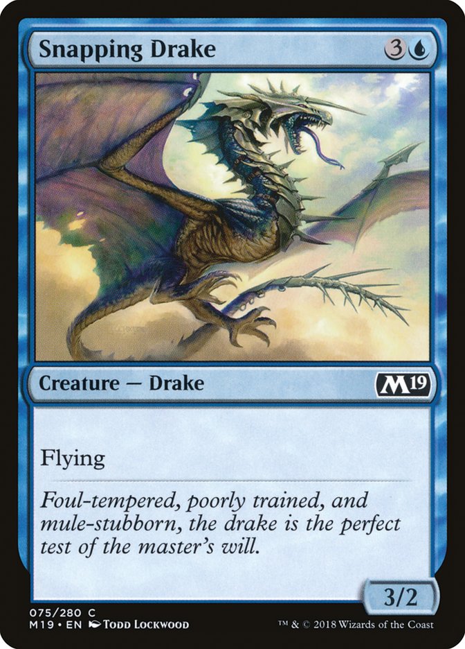 Snapping Drake [Core Set 2019] Foil