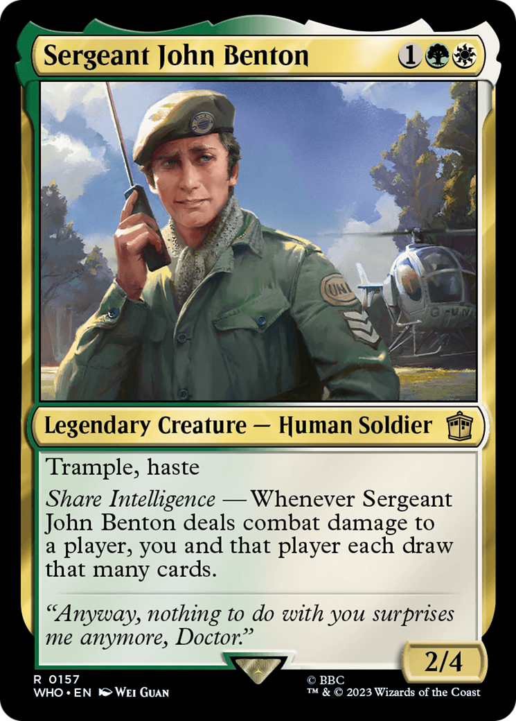 Sergeant John Benton [Doctor Who] Foil