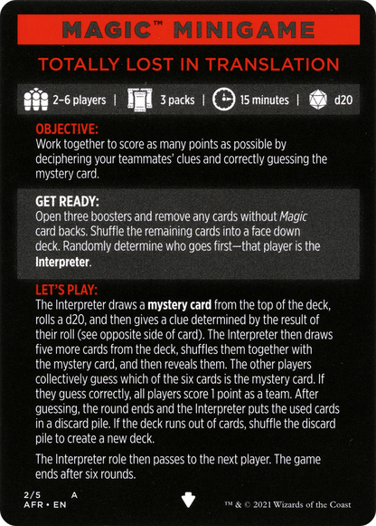 Totally Lost in Translation // Totally Lost in Translation (cont'd)  [Adventures in the Forgotten Realms Minigames]