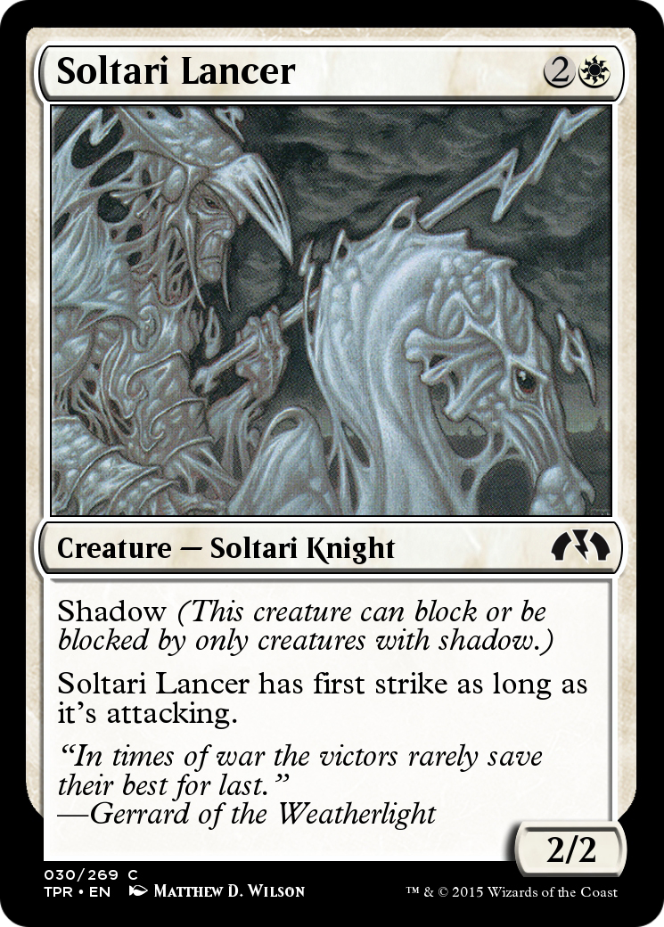 Soltari Lancer  [Tempest Remastered] Foil