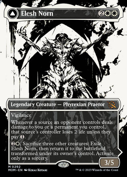 Elesh Norn // The Argent Etchings (Showcase Planar Booster Fun) [March of the Machine] Foil