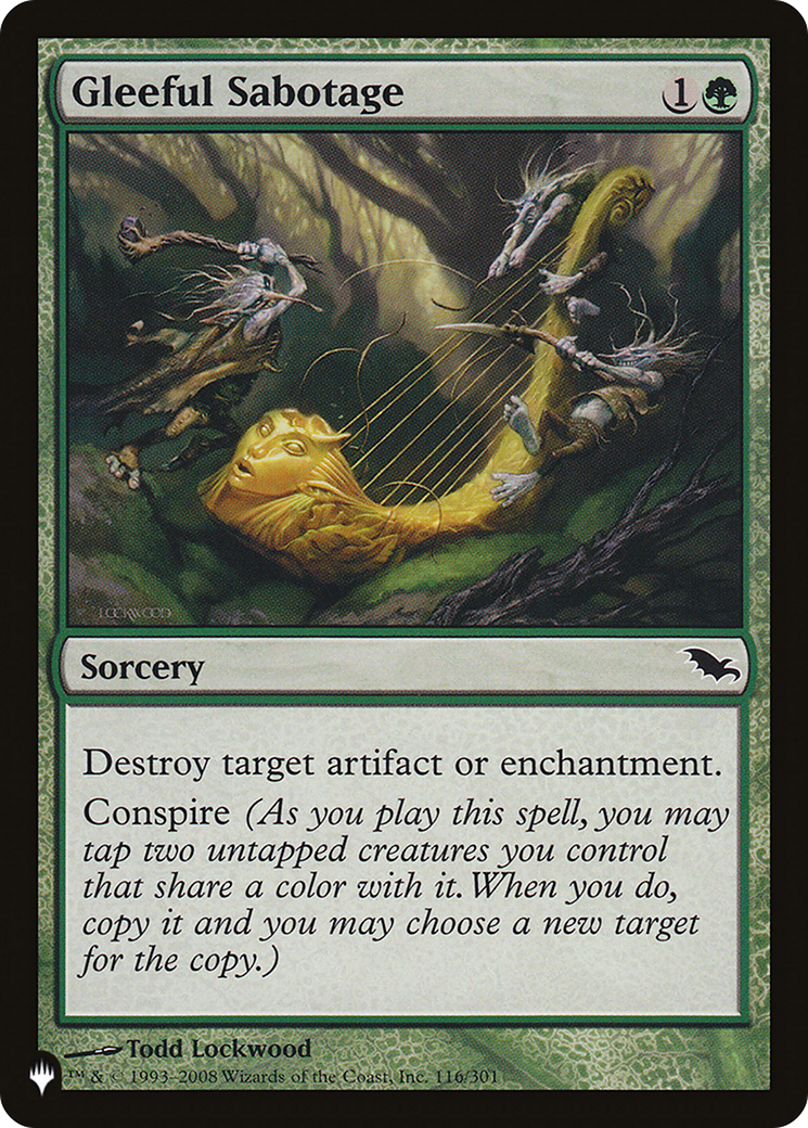 Gleeful Sabotage  [The List] Foil