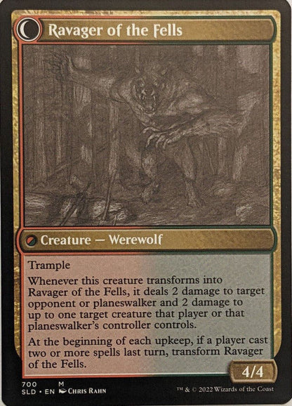 Huntmaster of the Fells // Ravager of the Fells (Sketch) [Secret Lair Drop Promos] Foil