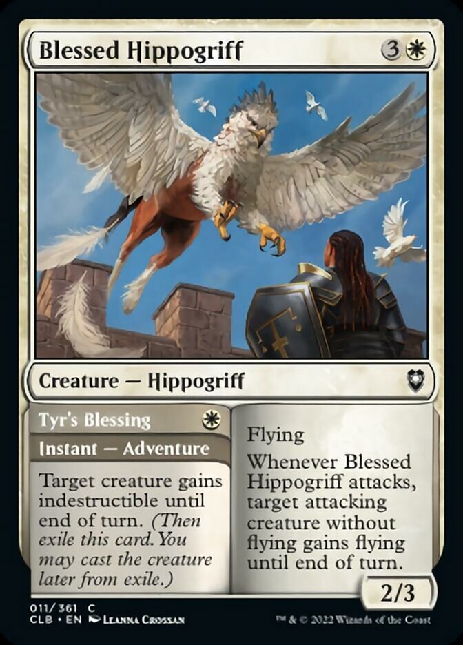 Blessed Hippogriff // Tyr's Blessing [Commander Legends: Battle for Baldur's Gate] Foil