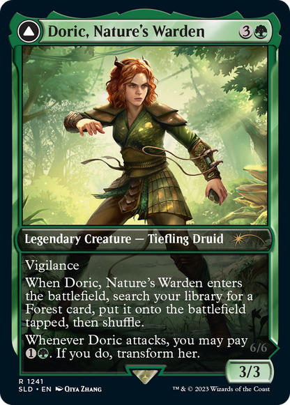 Doric, Nature's Warden // Doric, Owlbear Avenger [Secret Lair Drop Series] Foil