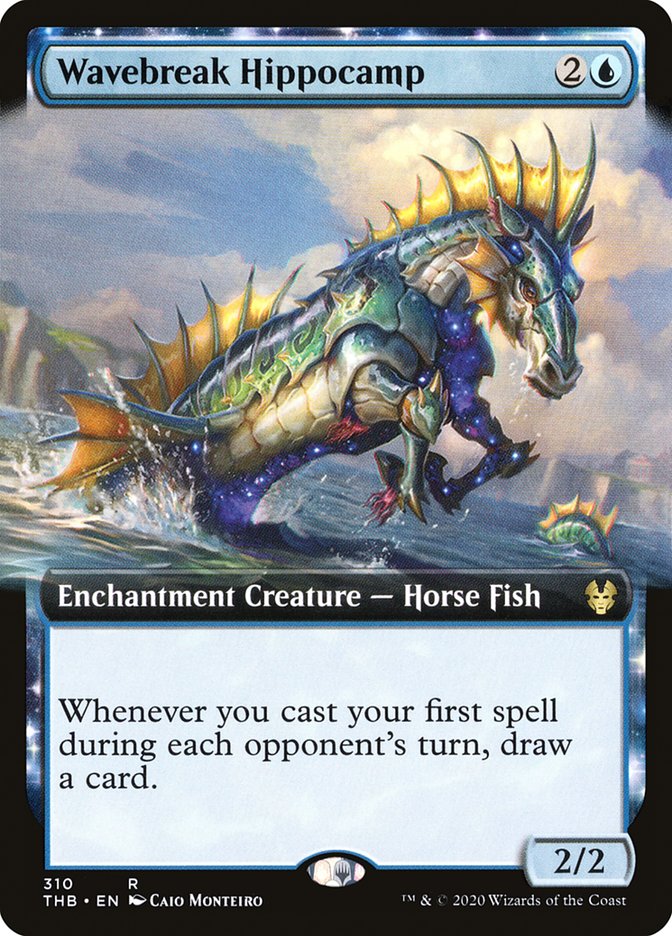 Wavebreak Hippocamp (Extended Art) [Theros Beyond Death] Foil