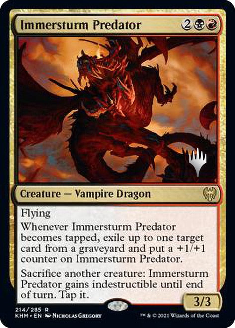 Immersturm Predator (Promo Pack) [Kaldheim Promos] Foil