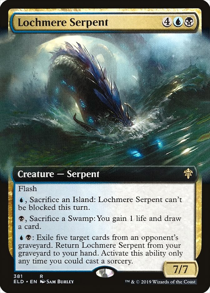 Lochmere Serpent (Extended Art) [Throne of Eldraine] Foil