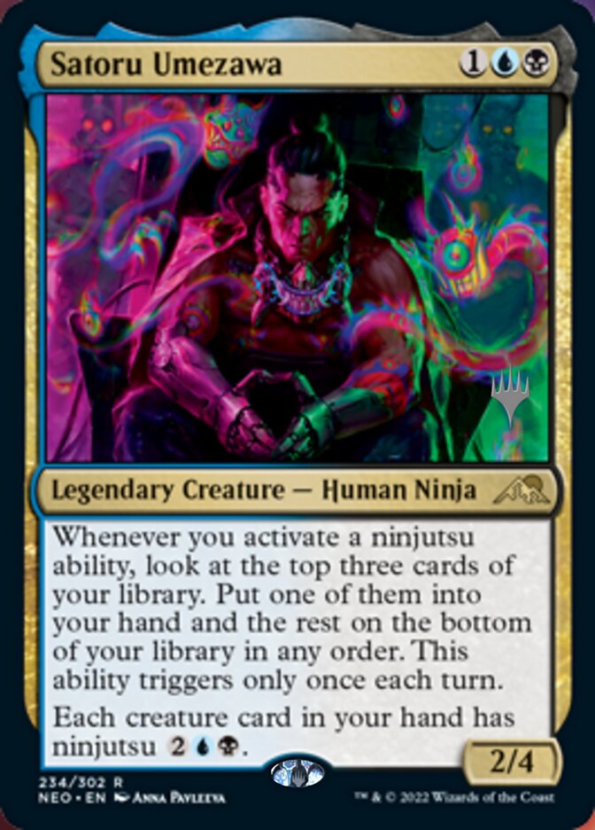 Satoru Umezawa (Promo Pack) [Kamigawa: Neon Dynasty Promos] Foil