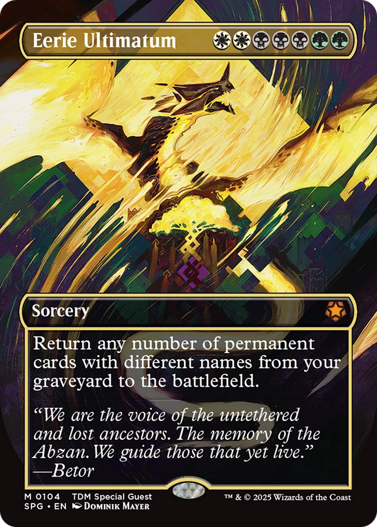 Eerie Ultimatum (Borderless) [Tarkir: Dragonstorm Special Guests] Foil