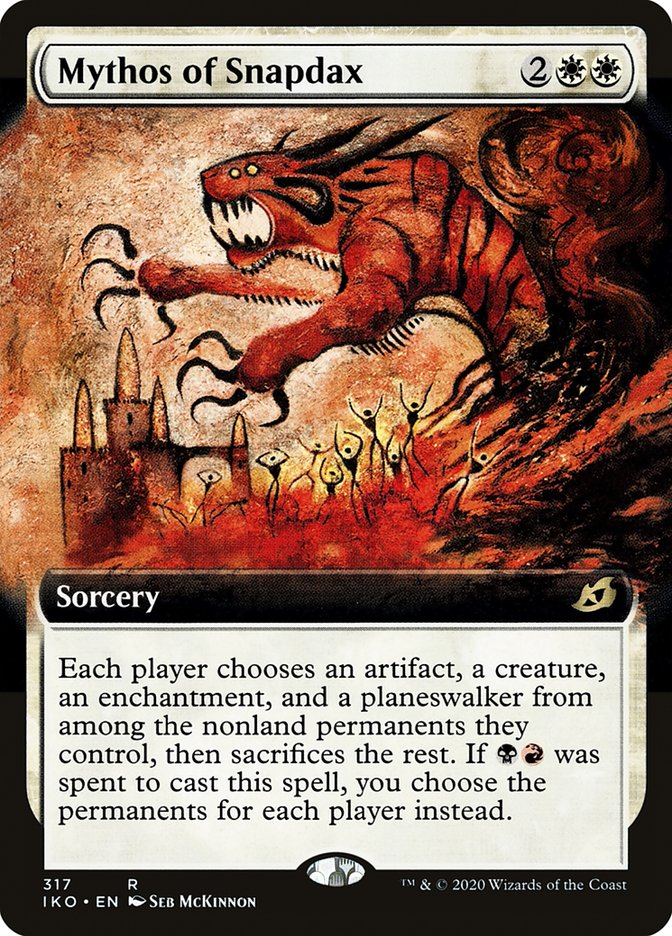 Mythos of Snapdax (Extended Art) [Ikoria: Lair of Behemoths] Foil
