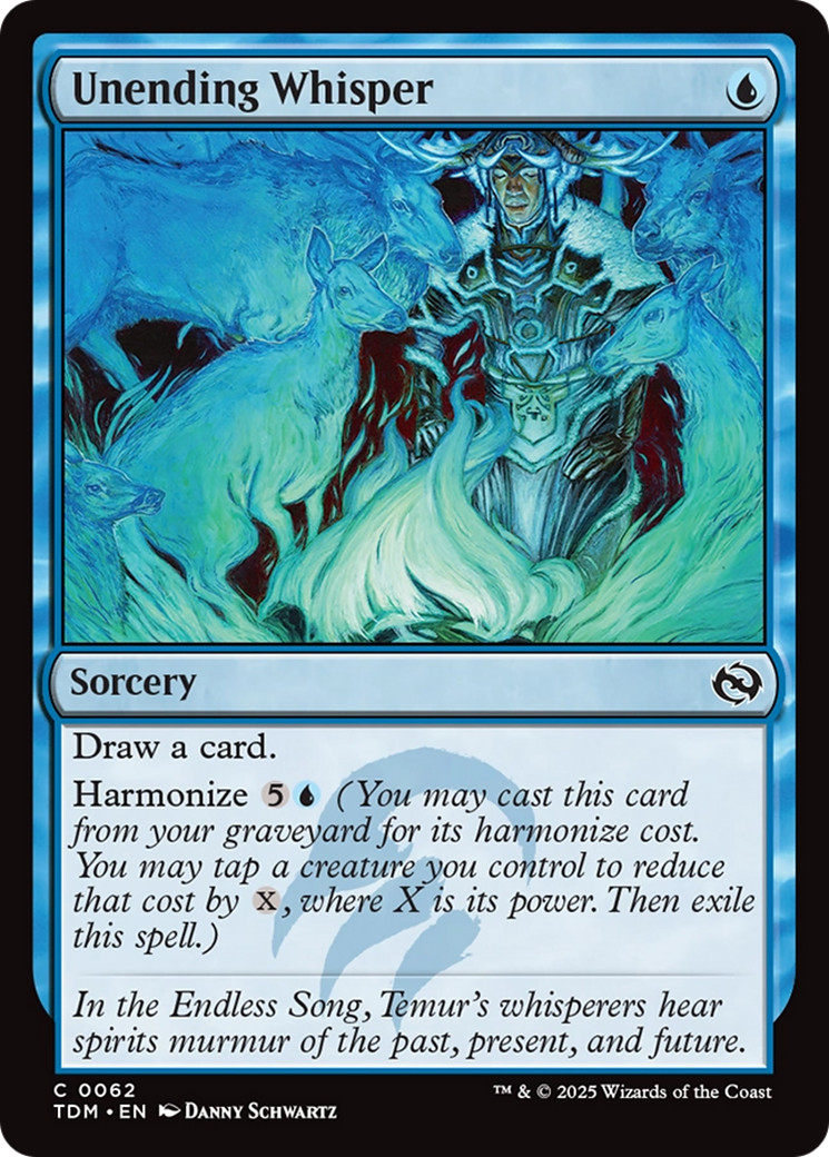 Unending Whisper [Tarkir: Dragonstorm] Foil