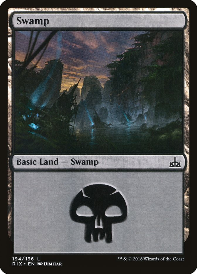 Swamp (194) [Rivals of Ixalan] Foil