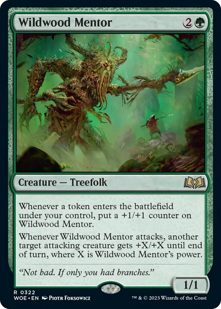 Wildwood Mentor [Wilds of Eldraine] Foil