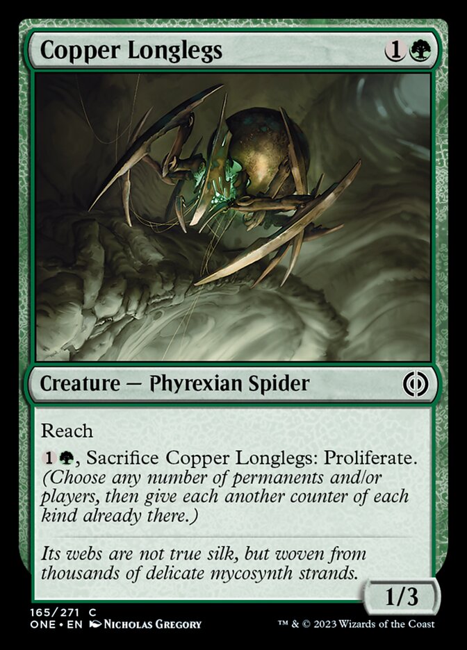 Copper Longlegs [Phyrexia: All Will Be One] Foil