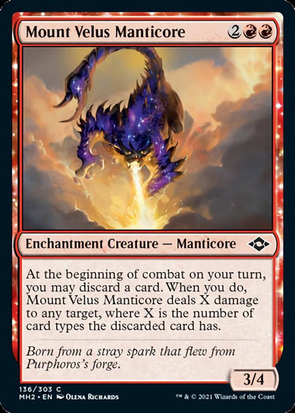 Mount Velus Manticore [Modern Horizons 2] Foil