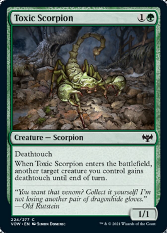 Toxic Scorpion [Innistrad: Crimson Vow] Foil