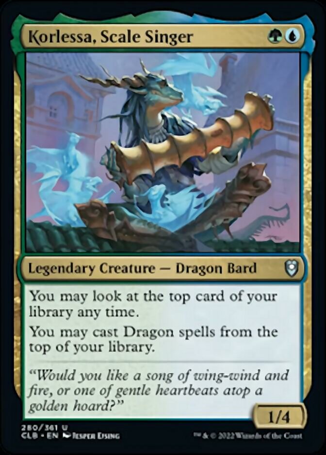 Korlessa, Scale Singer [Commander Legends: Battle for Baldur's Gate] Foil