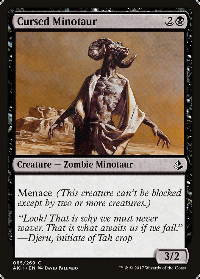 Cursed Minotaur [Amonkhet] Foil