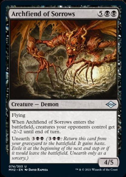 Archfiend of Sorrows [Modern Horizons 2] Foil