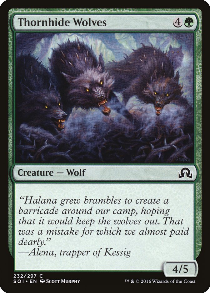 Thornhide Wolves [Shadows over Innistrad] Foil