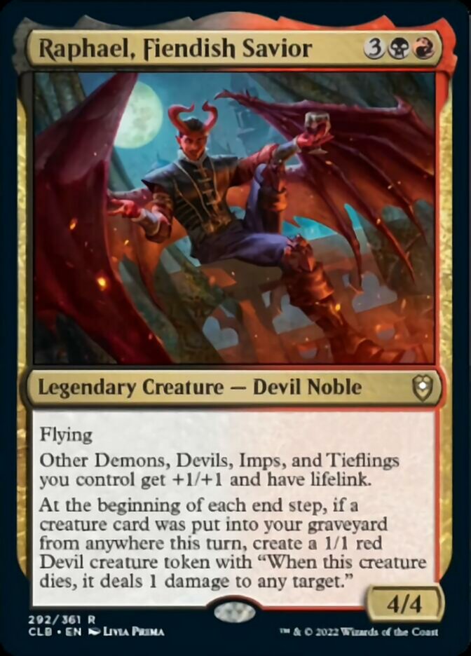 Raphael, Fiendish Savior [Commander Legends: Battle for Baldur's Gate] Foil