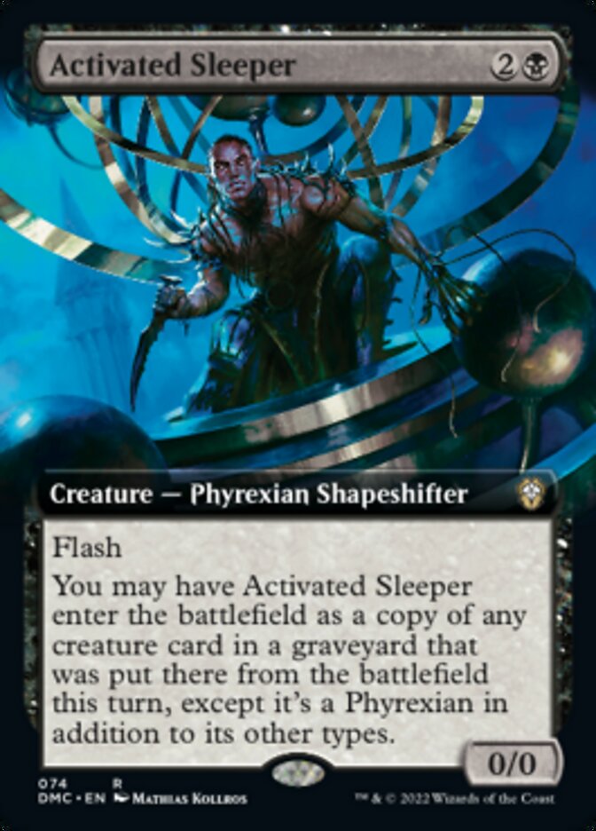 Activated Sleeper (Extended Art) [Dominaria United Commander] Foil