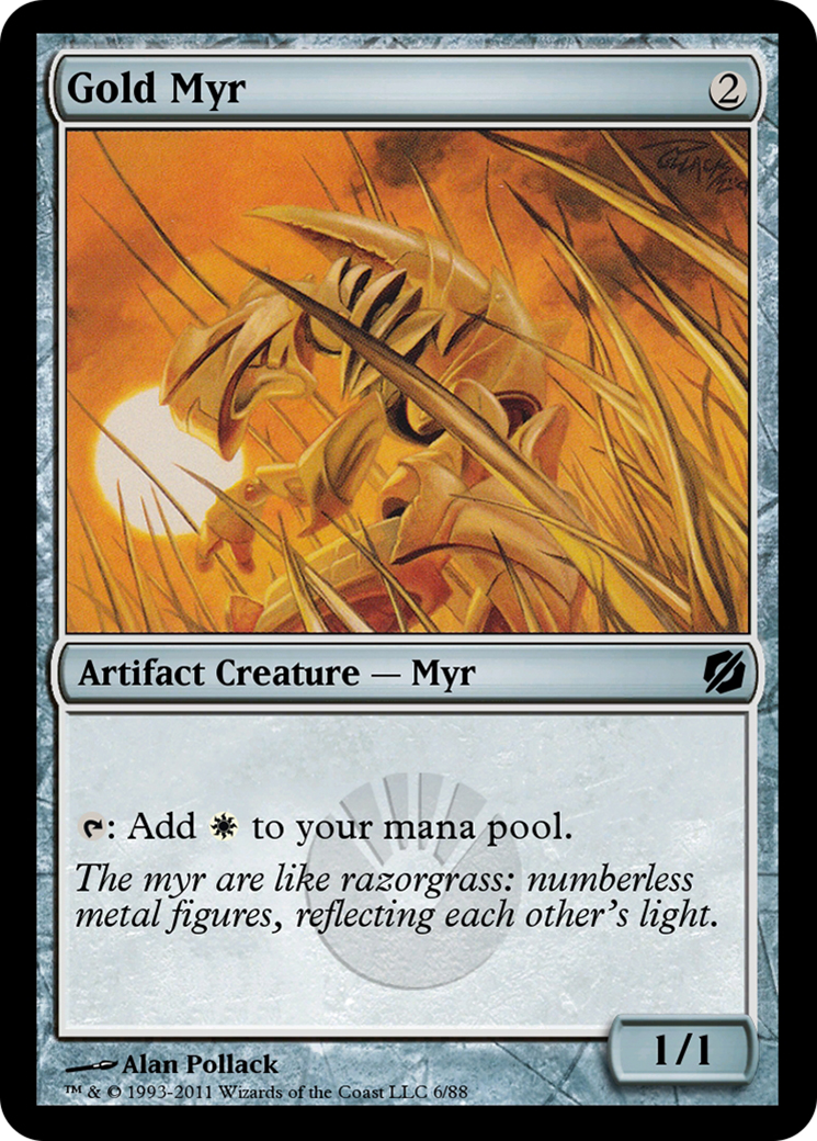 Gold Myr  [Duel Decks: Mirrodin Pure vs. New Phyrexia]