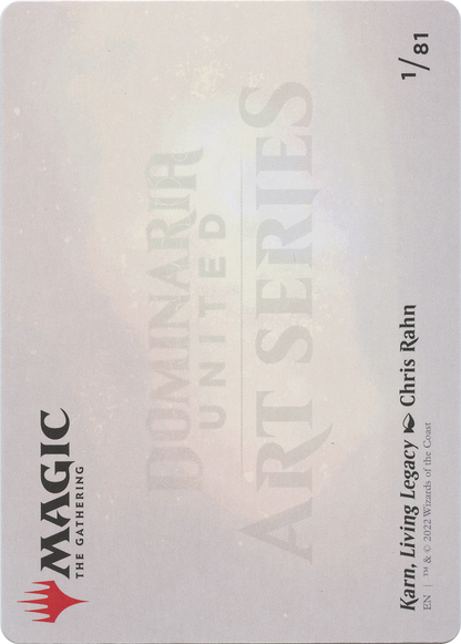 Karn, Living Legacy // Karn, Living Legacy  [Dominaria United Art Series] (Borderless)