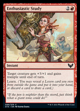 Enthusiastic Study [Strixhaven: School of Mages] Foil