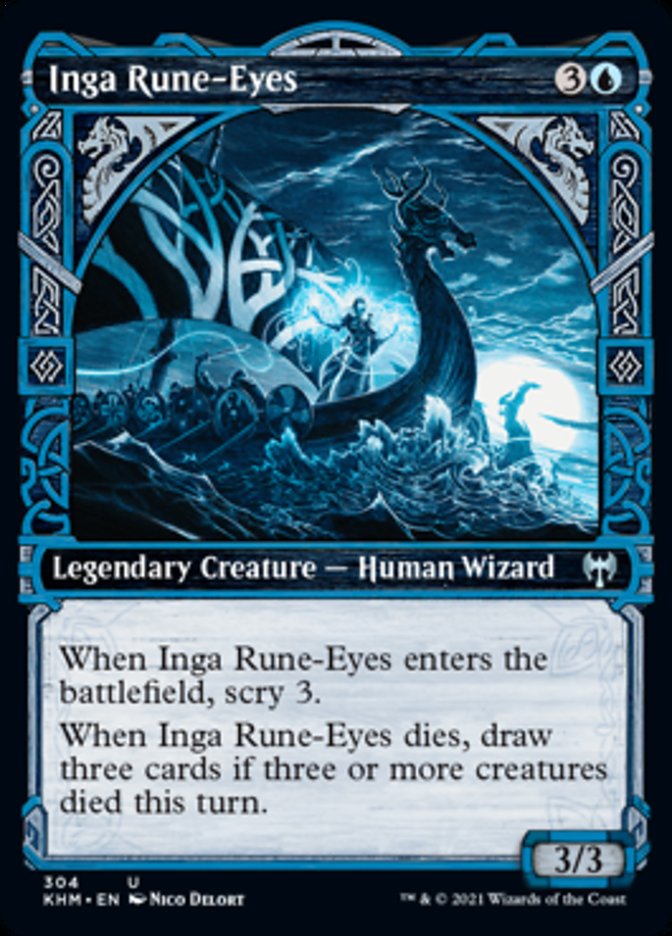 Inga Rune-Eyes (Showcase) [Kaldheim] Foil