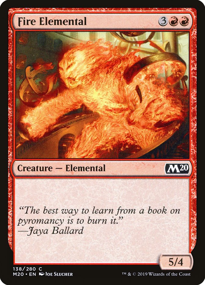 Fire Elemental [Core Set 2020] Foil