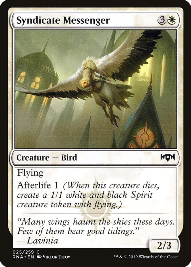 Syndicate Messenger [Ravnica Allegiance] Foil