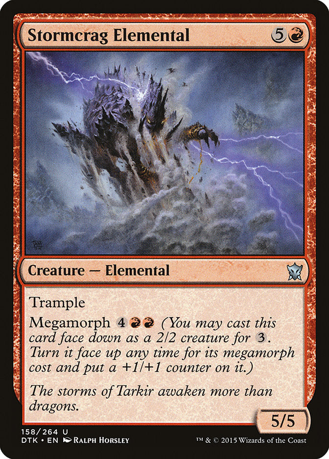 Stormcrag Elemental [Dragons of Tarkir] Foil