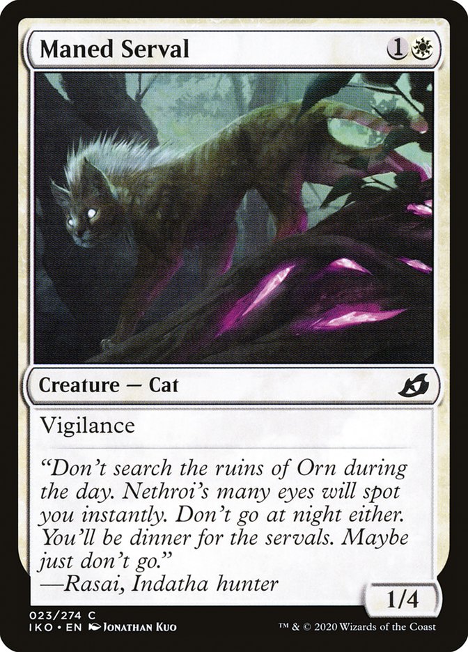 Maned Serval [Ikoria: Lair of Behemoths] Foil