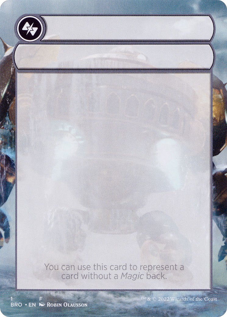 Double-Faced Substitute Card  [The Brothers' War Substitute Cards] (Borderless)