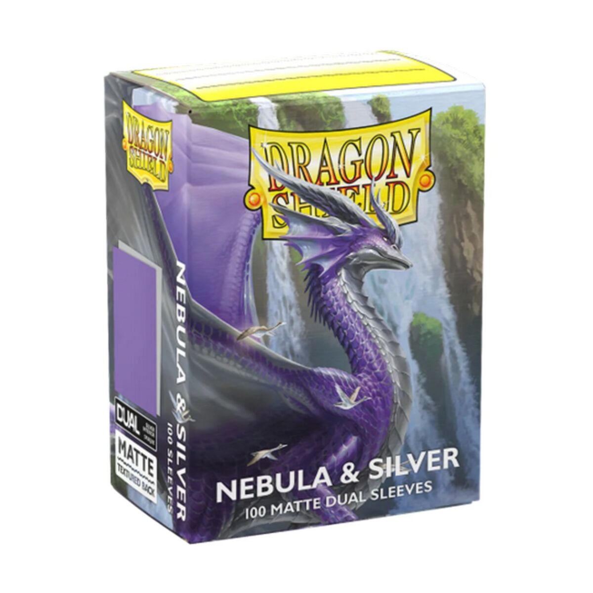 Dragon Shield: Sleeves – Dual Matte – Nebula/Silver (Standard Size)