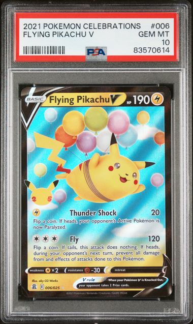 Flying Pikachu V Pokemon Celebrations #006 PSA 10