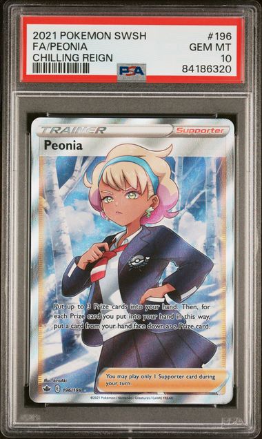 Peonia Chilling Reign #196 PSA 10