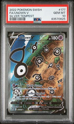 Unown V Silver Tempest #177 PSA 10
