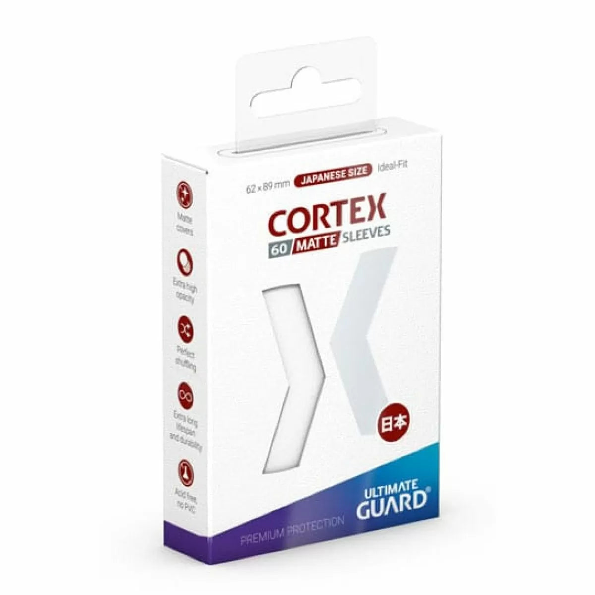 Ultimate Guard Cortex Sleeves Japanese Size Matte White (60)