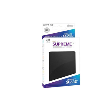 Ultimate Guard Matte Supreme UX Sleeves - Japanese Size 60ct (Black)