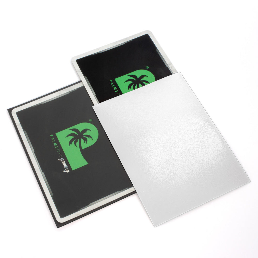 Palms Off Gaming Blackout Deck Sleeves 100pc White