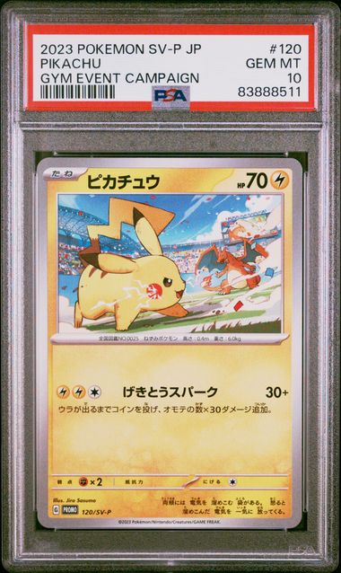 Pikachu Gym Event Campaign Japanese #120 PSA 10