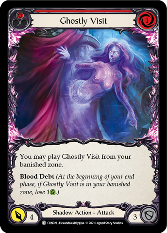 Ghostly Visit (Red) [CHN021] (Monarch Chane Blitz Deck)