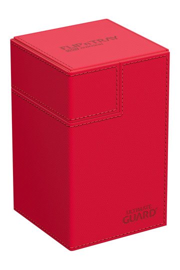 Ultimate Guard Flip n Tray 100+ XenoSkin Monocolor Red Deck Box
