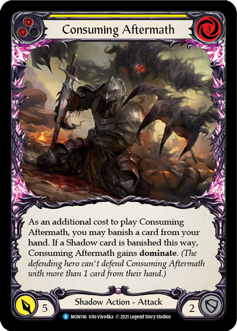 Consuming Aftermath (Yellow) [MON196] (Monarch)  1st Edition Normal