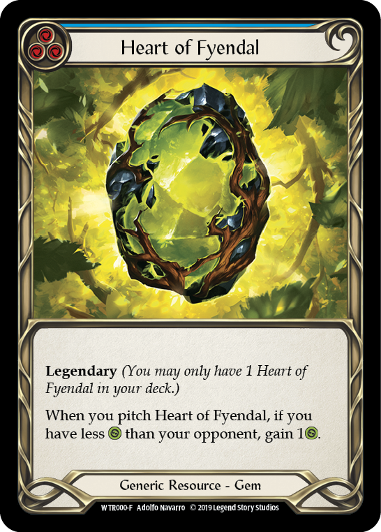 Heart of Fyendal [WTR000-F] (Welcome to Rathe)  Alpha Print Cold Foil