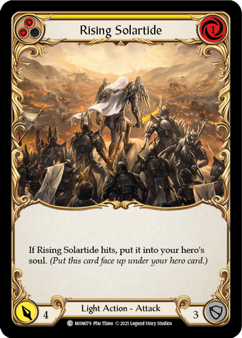 Rising Solartide (Yellow) [MON079] (Monarch)  1st Edition Normal